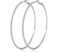 Kal-Orecchini A Cerchio In Oro 14k Con Strass Moda Orecchini A Cerchio Grandi E Sottili Orecchini A Cerchio In Oro Ipoallergenici Per Donne Ragazze Gioielli Regali 20/30/40/50/60/70mm Cerchi Oro