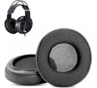 KAL-Oreillettes Durables Et Respirantes De Remplacement Compatible Avec Les Casques Superlux Hd 681Evo 668B Hd681 681B 662 Coussinets D'Oreilles (Cuir Perforé/Tissu Durable Et Mousse À Mémoire)