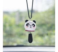 Kal-Ornements De Voiture,Mignon Panda Pendentif Miroir De Voiture Rétroviseur Ornements Suspendu De Voiture Miroir De Voiture Accessoires Cadeaux D'anniversaire Décoration Charme Suspendu