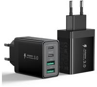Kal-Pack Chargeur Usb C, 40w Chargeur Iphone Rapide Multiple Prise Usb C Pour Iphone 16 15 14 13 12 11 Pro Max Xs Xr Se 8 7 6s Plus Mini, Ipad, Samsung Galaxy, 4-Port Adaptateur Secteur Type C Charg