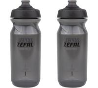 Kal-Pack Sense Pro 65 Noir Fumé - Set De Deux Bidon Velo - Gourde Velo Route Et Vtt Légère Et Étanche - Fabriqué En France - 2 X 650 Ml