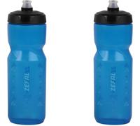 Kal-Pack Sense Soft 80 Bidon Velo Et Vtt- Lot De Deux Gourdes Sport Souples Et Inodores - Bidon Eau Sans Bpa - Tetine Silicone - Bleu Transparent, 2 X 800 Ml