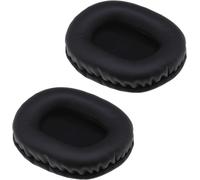 KAL-Paire De Coussinets D'Oreille Compatibles Avec Creative Sound Blasterx H5 Blasterx H7 H5 H7 Mousse De Cuir Protéiné De Rechange Confortable Noir