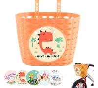 Kal-Panier Velo Enfant,Enfants Avant Guidon Paniers,Panier De Guidon De Vélo Enfant,Panier De Vélo En Plastique,Bicyclette Réglable Panier,Convient À La Plupart Des Vélos Pour Enfants