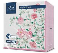 Kal-Paw - Serviette De Table Papier - Airlaid (40 X 40 Cm) I 50 Pièces I Idéal Pour Mariage, Baptême, Communion, Anniversaire I Serviettes En Tissu De Décoration De Table I Saison Rose