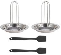 KAL-Pcs Rotissoire Verticale Poulet,Rotissoire,Rotissoire Poulet,Grille Four Whirlpool,Accessoire Barbecue,Rôtissoire,Pour Rôtissoire De Poulet D'Accessoires De Gril De Four Ou De Gril.