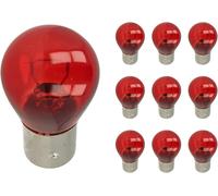 Kal-Pièces D'ampoules Halogènes 12v Pour Voiture (Pr21w Baw15s 12v 21w Rouge)