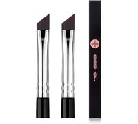 Kal-Pinceau Eyeliner À Angle Fin - Pinceau De Maquillage Pro Precision Gel Eye Liner - Angle Plat Incliné Ultra Fin - Qualité Supérieure - Poils Synthétiques Sans Cruauté Envers Les Animaux (2pcs)