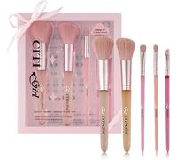 Kal-Pinceaux Maquillages 5pcs Set Start The Day Beautifully Ensemble De Pinceaux De Maquillage,Pinceaux De Maquillage,Pinceaux Professionnels Avec Coffret Cadeau Pour Fond De Teint, Poudres Et Anti-C