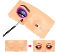Kal-Planche D'exercices De Maquillage 5d, Aide Parfaite Pour Pratiquer Le Maquillage, Tableau D'exercices De Maquillage, Planche D'exercice De Maquillage Réutilisable En Silicone