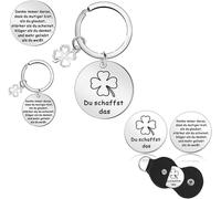 Kal-Pocket Hug Token Positive Jeton De Poche À Câlin Cadeau D'encouragement De Relation Longue 2 Poches Porte-Clés Distance Souvenir De Poche Face Cadeaux Pour Famille Enfants Amis
