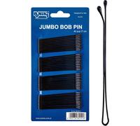 Kal-Ponik's Lot De 40 Pinces À Cheveux Bobby Pins En Métal 7 Cm - Épingles Cheveux Droites - Noir