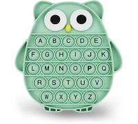 KAL-Pop It Fidget Toys, Fidget-Sensory Toy, Jouets Silicone Push Sensory Bubble, Jouet Anti Stress Enfant Pop It, Anxiety-Relief Squeeze-Toy, Avec Boutons Alphabet, Jouets Sensoriels À Presser (B)