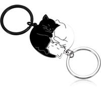Kal-Porte-Clés Couple De Chats Mignon Cadeau Romantique Pour Hommes Femmes Pour La Saint Valentin, Anniversaire Et Cadeau D'anniversaire Pour Ami/Amie