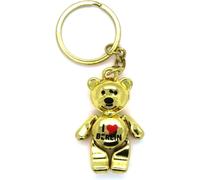 KAL-Porte-Clés Ours De Berlin - Couleurs Au Choix - Métal - Maillons Mobiles - Souvenir, Or, Ca. 47 X 30 X 18 Mm (Lxbxh), Européen