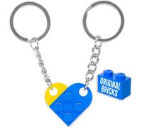 Kal-Porte-Clés Pour Couples Originaux Briques Authentiques Crémaillère Nouvelle Maison Briques De Construction Originales Idée Saint Valentin Anniversaire Voiture Puzzle