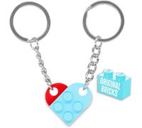 Kal-Porte-Clés Pour Couples Originaux Briques Authentiques Crémaillère Nouvelle Maison Briques De Construction Originales Idée Saint Valentin Anniversaire Voiture Puzzle