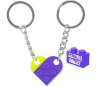 Kal-Porte-Clés Pour Couples Originaux Briques Authentiques Crémaillère Nouvelle Maison Briques De Construction Originales Idée Saint Valentin Anniversaire Voiture Puzzle