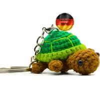 KAL-Porte-Clés Tortue Samu - Doudou Amigurumi Au Crochet - Jolie Tortue - Mini Animaux Au Crochet - Pendentif Tortue, Vert, Taille Unique