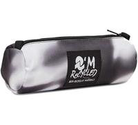 Kal-Porte-Stylos, Nose Pencil Bag, Noir, Sérigraphie, Porte-Stylo Scolaire, Shade Black, Dimensioni: 20,5x4,5x4,5 Cm, École