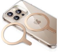 Kal-Pour Anneau Magnétique Compatible Avec Magsafe, Lot De 2 Anneaux Métalliques Autocollant Telephone Universel, Pour Iphone 16/16e/15/14/13/12/11/X, Galaxy S24/S23/S22/S21 Et Plus, Titane Du Désert
