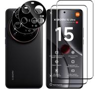Kal-Pour Xiaomi 15 Ultra Verre Trempé + Caméra Arrière Protecteur, + 2 Pièces], 3d Couverture Complète Protection Écran, Sans Bulles Vitre Trempé, Anti-Rayures Protecteurs D'écran