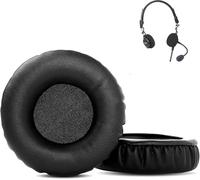 KAL-Prime Coussinets De Remplacement Compatible Avec Telex Airman 750 Aviation Headphones Coussinets D'Oreille (Cuir Protéiné/Mousse À Mémoire De Forme)