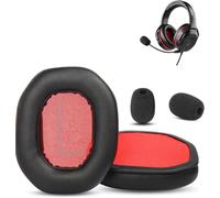 KAL-Prime Earpads De Remplacement Compatibles Avec Le Casque Teufel Cage Gaming (Coussin En Cuir Synthétique/Mousse À Mémoire).