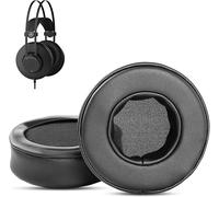 KAL-Prime Remplacement Des Coussinets Compatible Avec Akg K52 K72 K92 K240 Headphones Coussinets D'Oreille (Cuir Protéiné/Mousse À Mémoire De Forme)