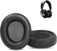 KAL-Prime Remplacement Des Coussinets Compatible Avec Steelseries Arctis Nova Pro Wireless Headphone Coussinets D'Oreille (Cuir Protéiné/Mousse À Mémoire De Forme)