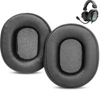 KAL-Professionnel Coussinets De Rechange Compatibles Avec Fifine H6 7.1 Surround Sound Gaming Headphones Coussinets D'Oreille En Cuir Protéiné Et Mousse À Mémoire De Forme