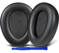 KAL-Professionnels Coussin Coussinet Pour Jlab Jbuds Lux Anc Casque Sur Oreilles Sans Fil.Rembourrages Pour En Cuir De Protéine Doux, Mousse À Haute Densité Pour L`Isolement Phonique -Noir
