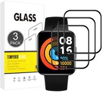 Kal-Protecteur D'écran Compatible Avec Xiaomi Poco Watch,[3 Pièces][3d Incurvé Full Cover][Résistant Aux Rayures,Haute Définition] Protecteur Pour Xiaomi Poco Watch