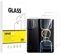 Kal-Protecteur D'écran Compatible Avec Xiaomi Redmi K60e 5g [2 Pièces+ Caméra Arrière Protecteur [2 Piècesverre Trempé 9h [Résistant Aux Rayures,Sans Bulles[Transparente]