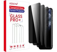 Kal-Protection D'écran Anti-Espion Pour Iphone 3 Pièces Film Protection Écran De Confidentialité Film De Protection En Verre Trempé Compatible Coque Anti-Rayures Dureté 9h