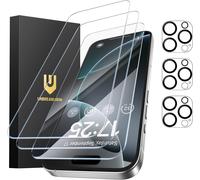 Kal-Protection Écran Iphone 16 Pro Max - Lot De 3, 3 Vitres En Verre Trempé + 3 Protecteurs D'objectif, Dureté 9h, Clarté Hd, Anti-Traces De Doigts, Compatible Coque, 6,9 Pouces