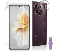 Kal-Protections D'écran Pour Vivo V40 Lite 5g,2 +2 Pièces Caméra Arrière Protecteur,Résistant Aux Rayures, Hd Transparent,Protection En Tpu Flexible