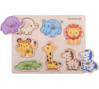 KAL-Puzzle Animaux Safari En Bois Durable ¿ Jouet Éducatif Coloré Pour Développer La Motricité Et La Connaissance Des Animaux ¿ Puzzle En Bois Écologique Pour Enfants ¿ Ee33735