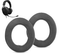 KAL-Rafraîchissant Coussinets D'Oreille De Rechange Compatible Avec Corsair Hs70/Hs60/Hs50/Pro/Hs75 Xb Headset Coussinets D'Oreille En Gel Rafraîchissant Et Mousse À Mémoire De Forme