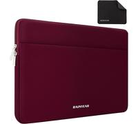 KAL-Rainyear Housse Pour Ordinateur Portable De 15,6 Pouces Compatible Avec Ultrabook Chromebook De 15,6 Pouces, Sac De Protection Pour Ordinateur Portable À Lunette Ultra Mince De 16 Pouces, Rouge