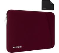 KAL-Rainyear Housse Pour Ordinateur Portable De 15,6 Pouces Compatible Avec Ultrabook Chromebook De 15,6 Pouces, Sac De Protection Pour Ordinateur Portable À Lunette Ultra Mince De 16 Pouces, Rouge