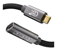 KAL-Rallonge USB 4 1m, 40Gbps Rallonge Thunderbolt 4,Câble Extension Type C Vidéo 8K@60Hz Charge Rapide 240W Compatible avec Thunderbolt 3MacBook Pro,Galaxy S24 Plus,Ultra S23/S22,Switch