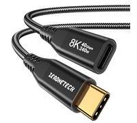 KAL-Rallonge Usb C 0.35M Male Vers Femelle, 40Gbps Usb 3.2 Gen2X2, Cable Usb C 240W 48V/5A, 8K@60Hz, 4K@144Hz, Câble D'Extension De Type C Pour Iphone 16 15, Psvr2, Macbook Pro/Air, Ipad, Ssd