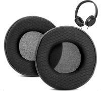 KAL-Respirant Coussinets De Rechange Compatible Avec Beyerdynamic Dtx 350 Dtx 350M Headphones Coussinets D'Oreille En Tissu Maillé/Cuir Protéiné Perforé Et Mousse À Mémoire De Forme