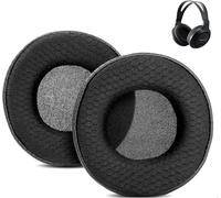 KAL-Respirant Coussinets D'Oreille De Rechange Compatibles Avec Panasonic Rp-Ht161 Ht 161 Headphone Coussinets D'Oreille En Tissu Maillé/Cuir Protéiné Perforé Et Mousse À Mémoire De Forme