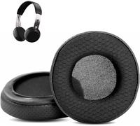 KAL-Respirant Remplacement Des Coussinets Compatible Avec Skullcandy Grind Bluetooth Wireless On-Ear Headphone Coussinets D'Oreille (Cuir Protéiné Perforé/Mousse À Mémoire De Forme)