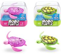 KAL-Robo Turtle Série 1 Par Zuru, Jouet De Bain(Paquet De 2, Rose Et Vert)