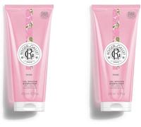 Kal-Roger&gallet - Gel Douche Bienfaisant Rose 200ml - Aloe Vera - Base Lavante 100% D'origine Végétale - Mousse Onctueuse (Lot De 2)