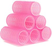 Kal-Rouleaux De Cheveux Self Grip, Hair Tools Pack De 6 Rouleaux Pour Cheveux,Coiffure Bigoudis Diy Curling,Tool Pour Salon Coiffeur Coiffure,40mm(Couleur Aléatoire)