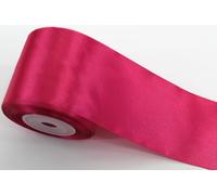 Kal-Ruban De Satin De Qualité Supérieure - 10 M - 50 Mm - Ruban Décoratif Pour Noël, Mariage - Fuchsia